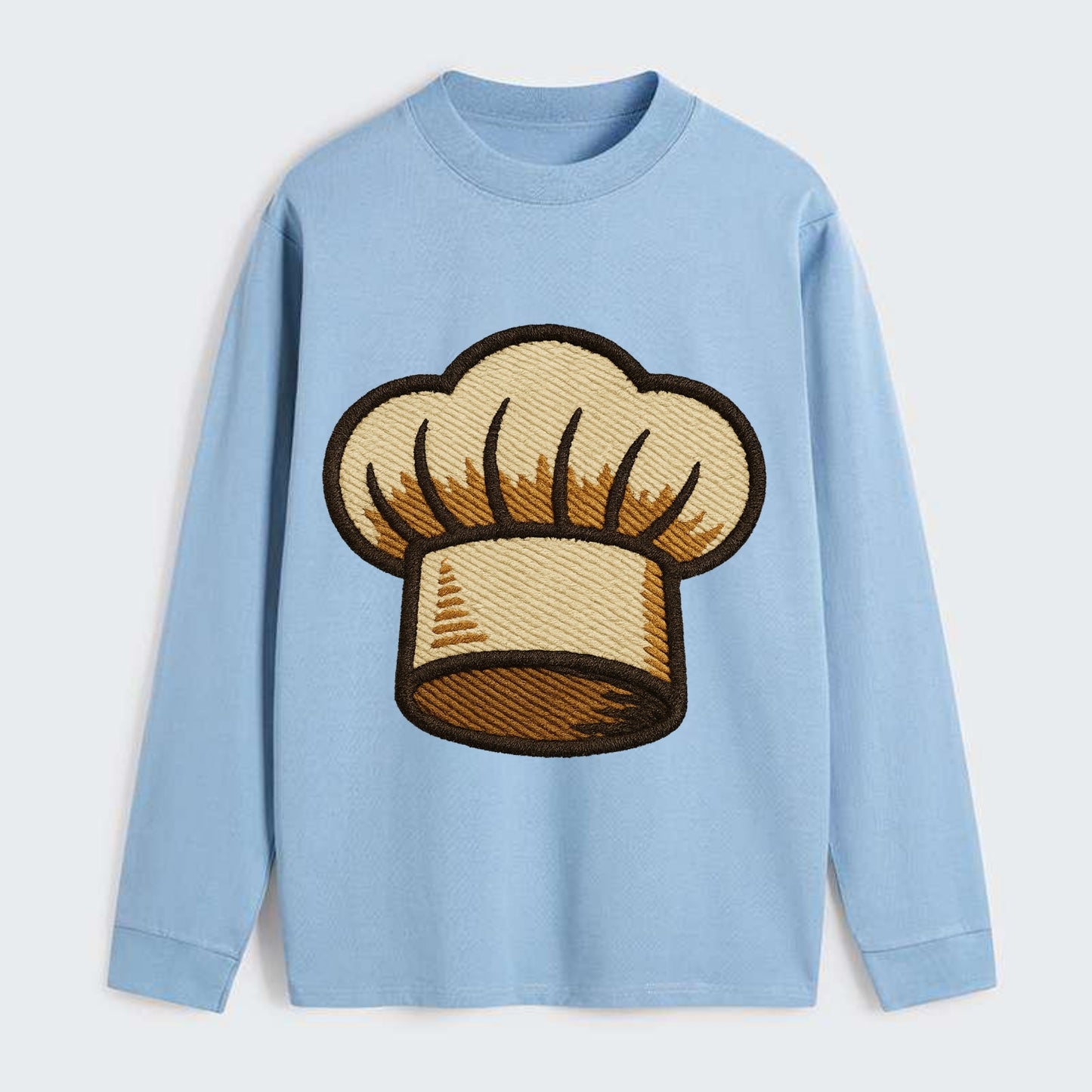 Chef Hat  - Classic Long Sleeve Shirt - Light Blue