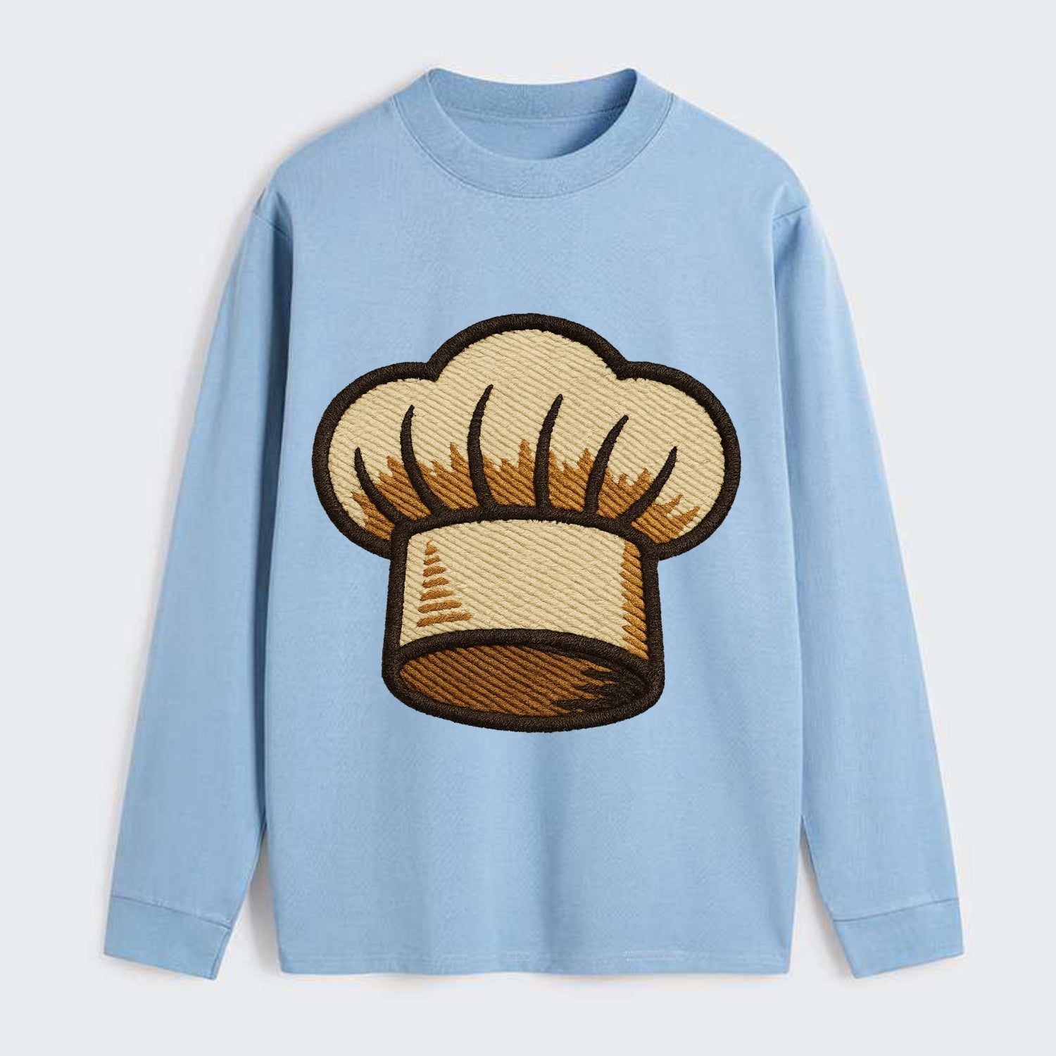 Chef Hat  - Classic Long Sleeve Shirt - Light Blue