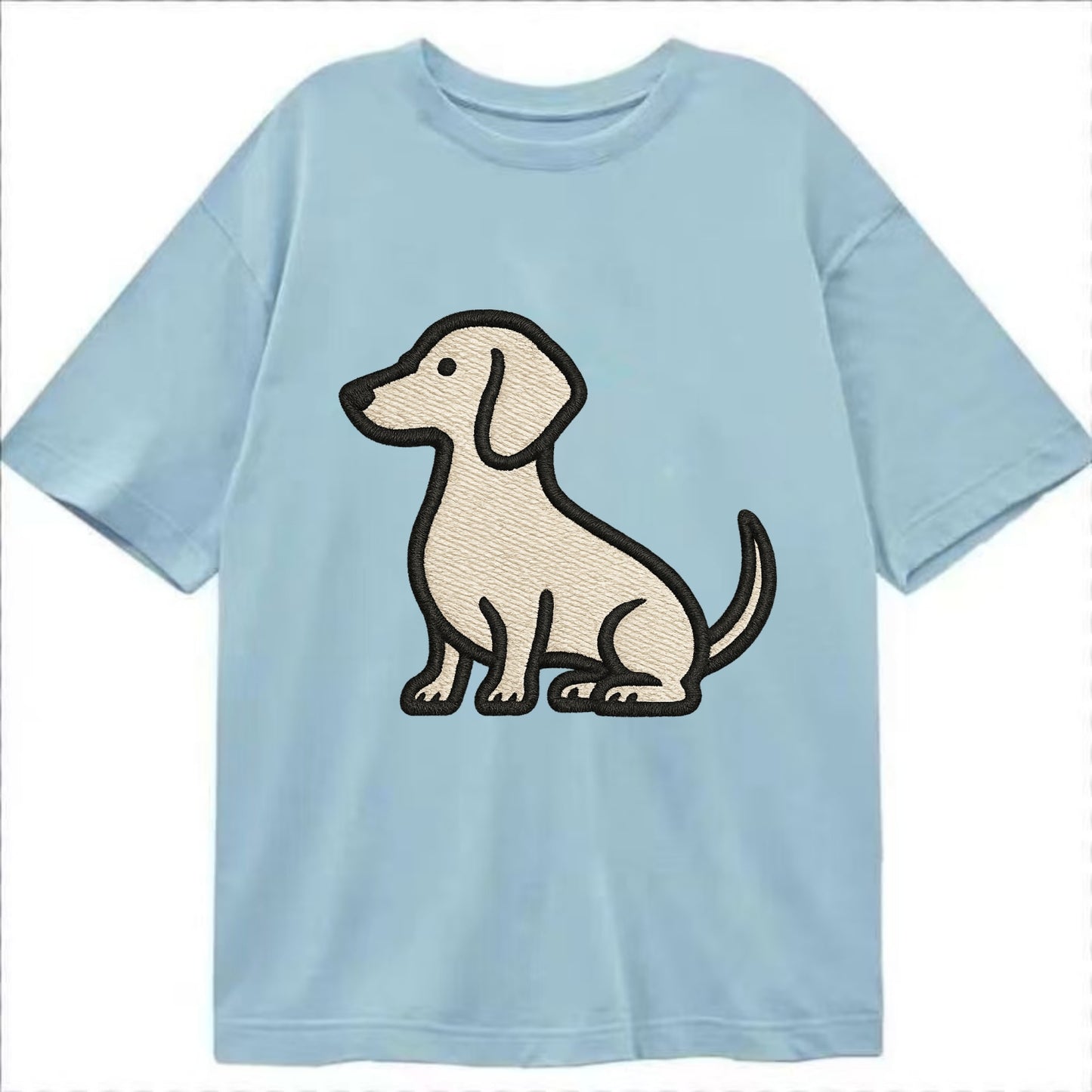 Dachshund - Long body profile view - Cla Classic T-shirt - Light Blue