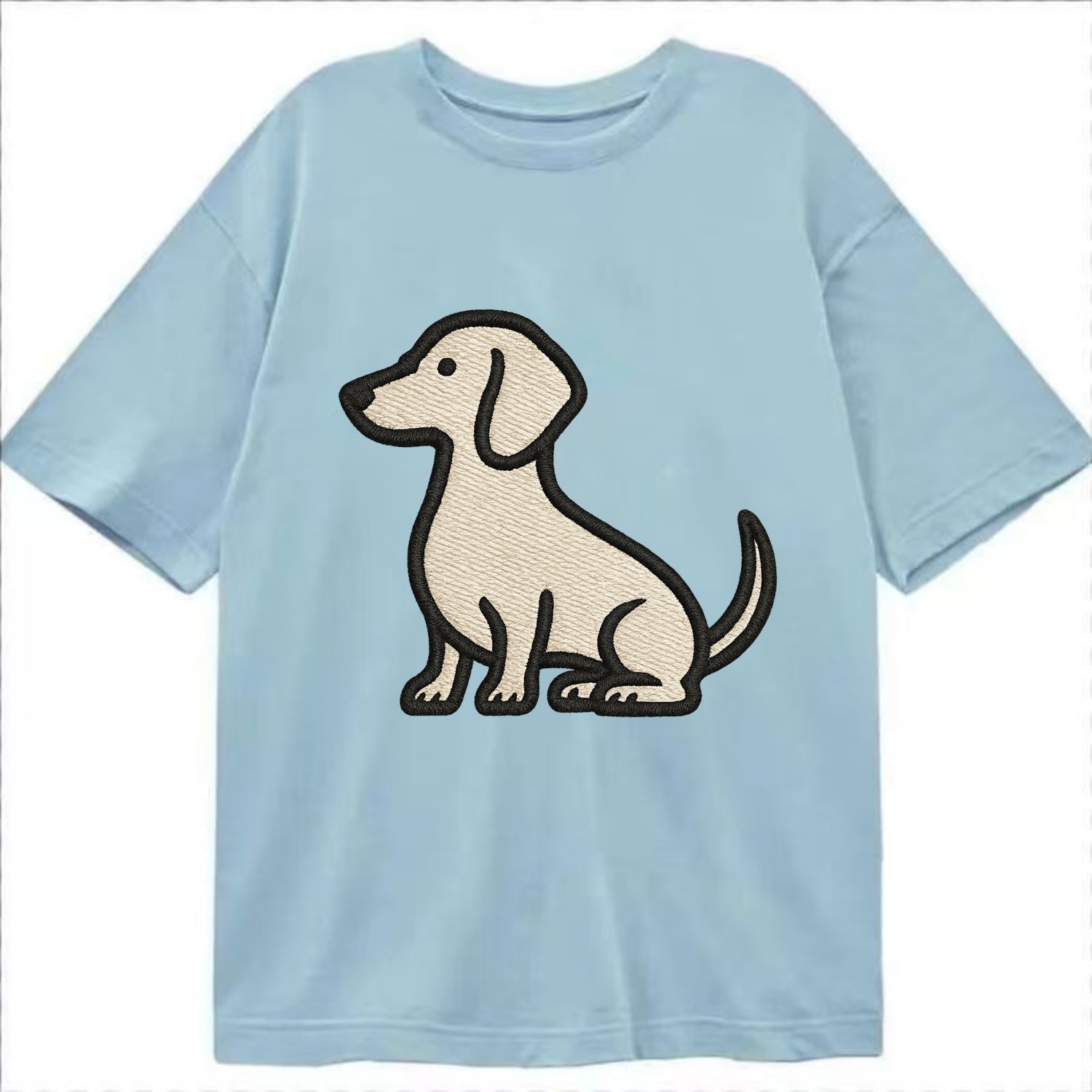 Dachshund - Long body profile view - Cla Classic T-shirt - Light Blue