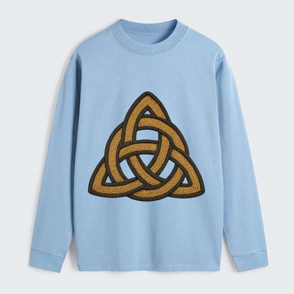 Trinity Knot  - Classic Long Sleeve Shirt - Light Blue