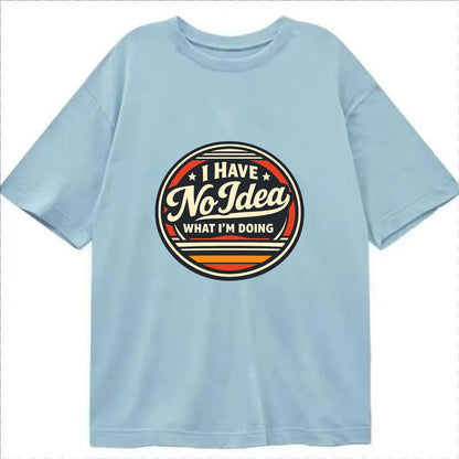 Confidently Clueless Emblem - Classic T-shirt - Light Blue