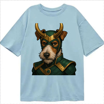 Fox Terrier Loki  - Classic T-shirt - Light Blue