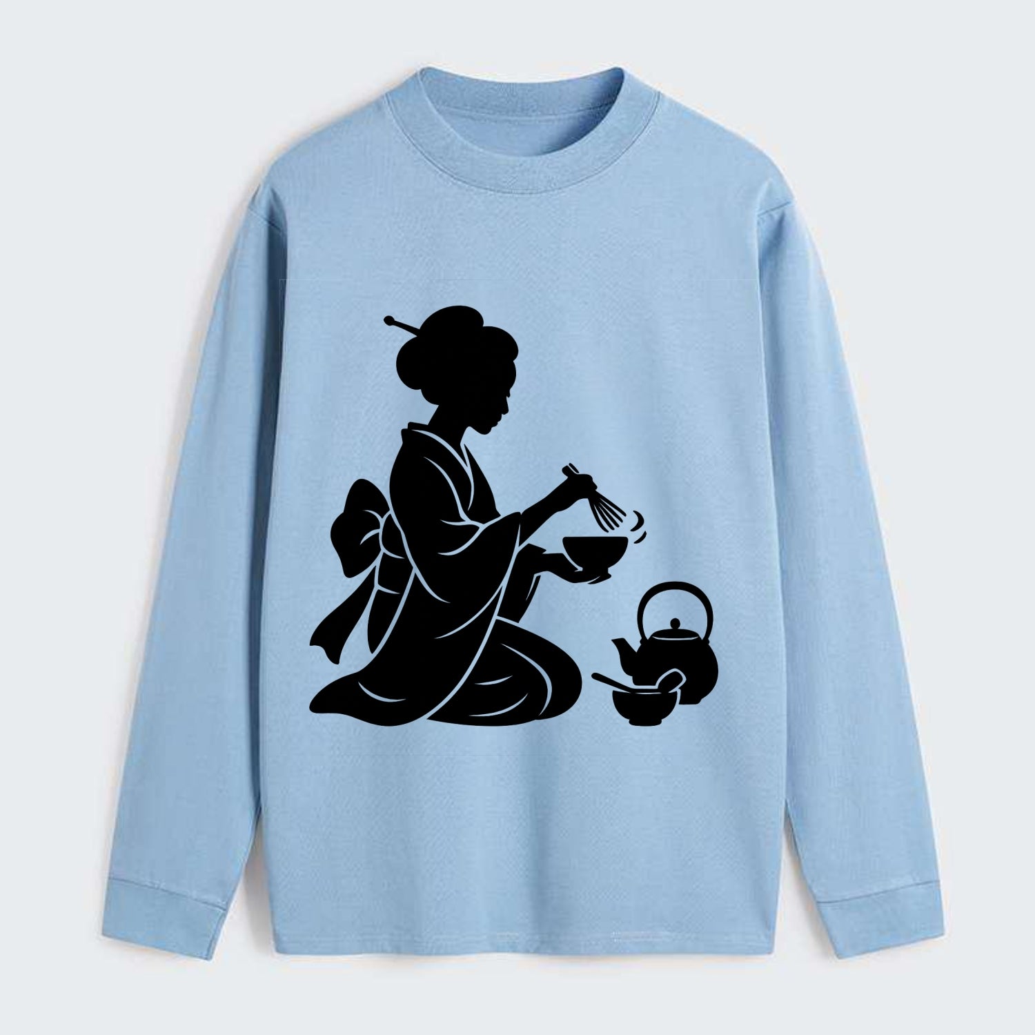 Geisha traditional tea ceremony - Classic Long Sleeve Shirt - Light Blue