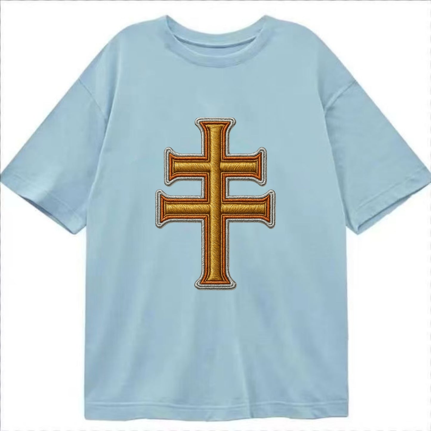 Patriarchal Cross - Classic T-shirt - Light Blue