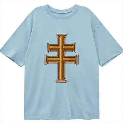 Patriarchal Cross - Classic T-shirt - Light Blue