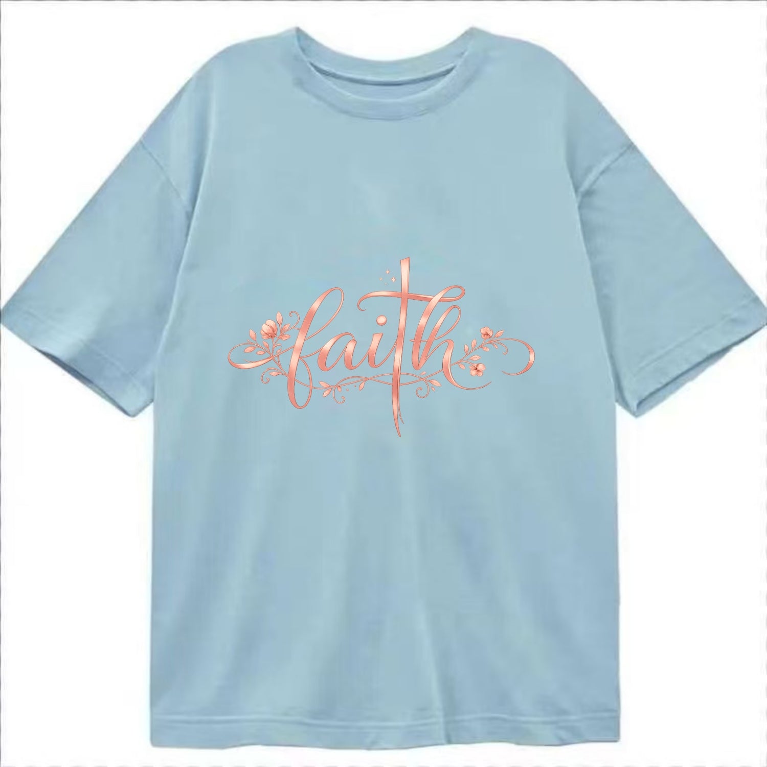 Faith - Classic T-shirt - Light Blue