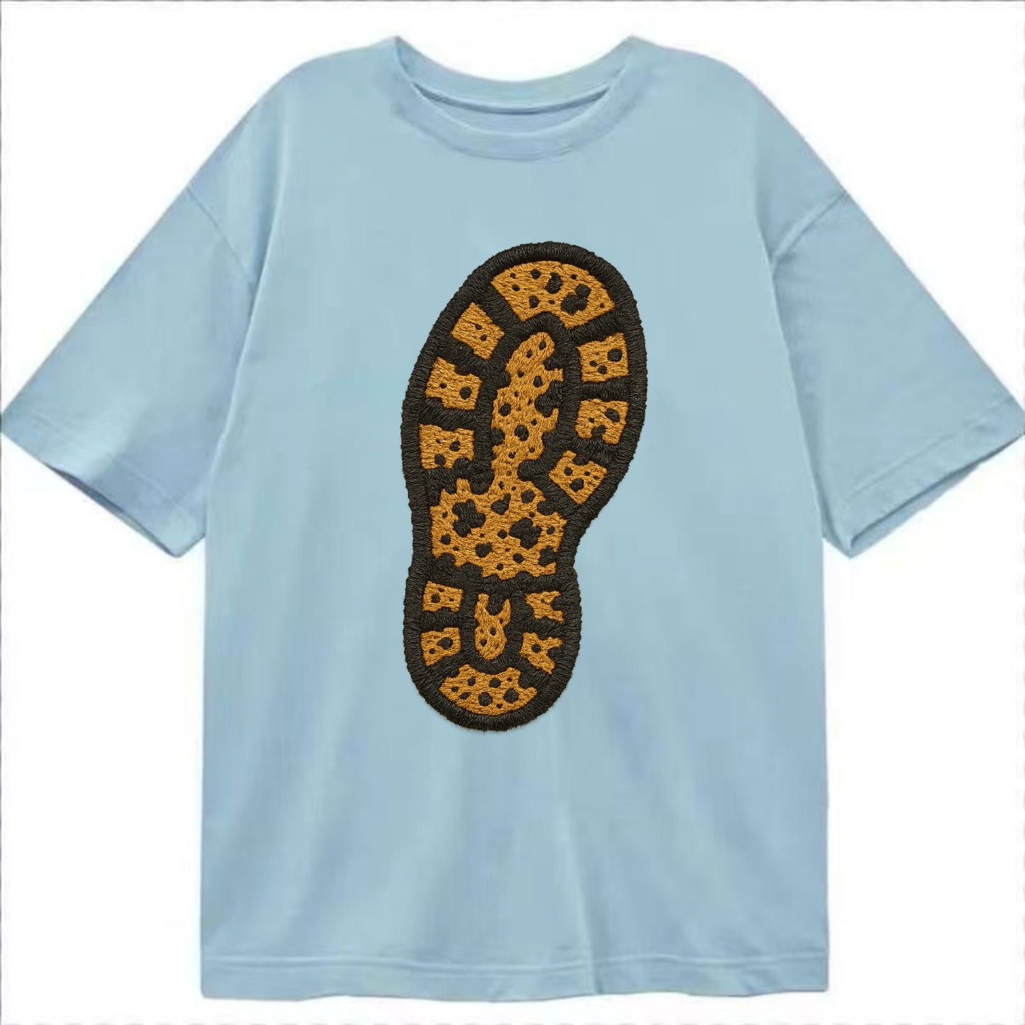 Hiking Boot Print  - Classic T-shirt - Light Blue
