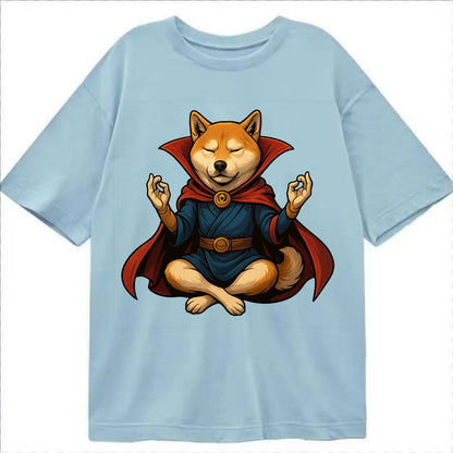 Shiba Inu Doctor Strange  - Classic T-shirt - Light Blue