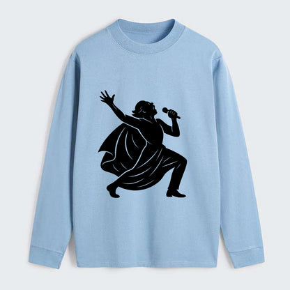 Opera singer powerful finale - Classic Long Sleeve Shirt - Light Blue