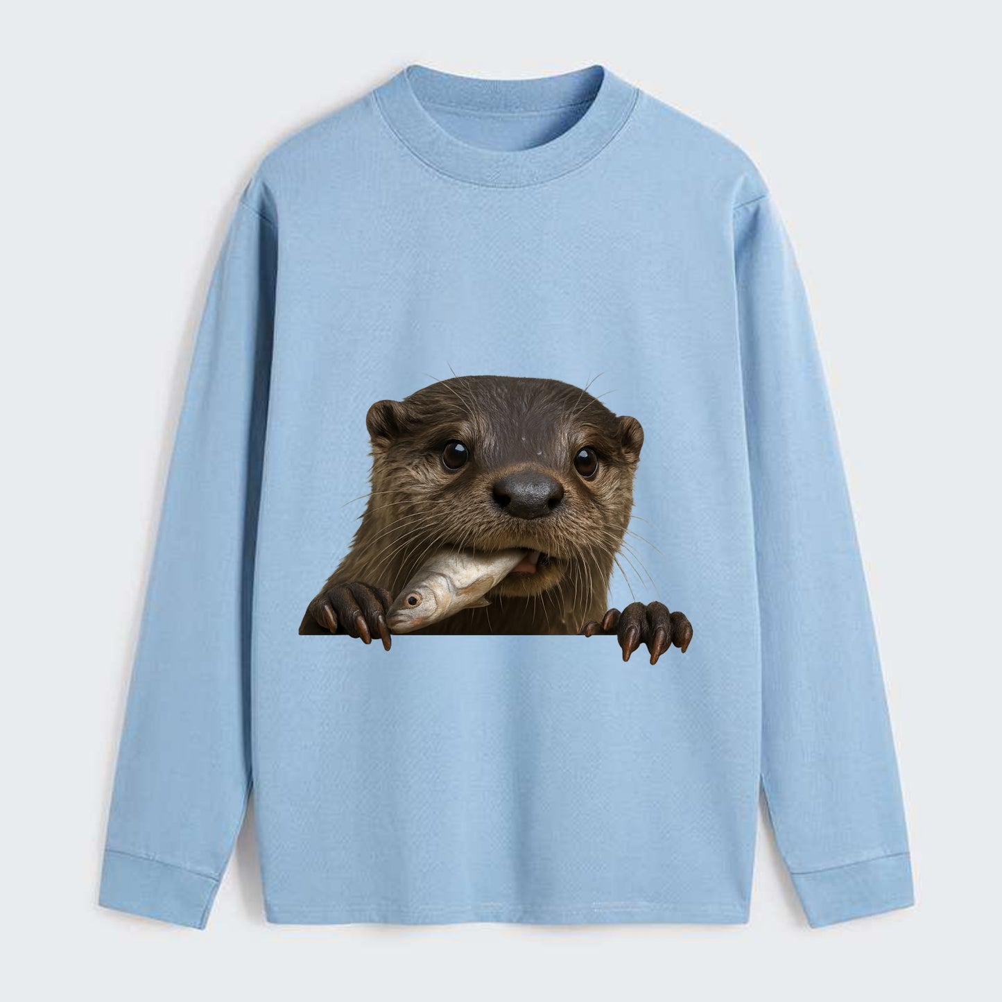 River Otter  - Classic Long Sleeve Shirt - Light Blue