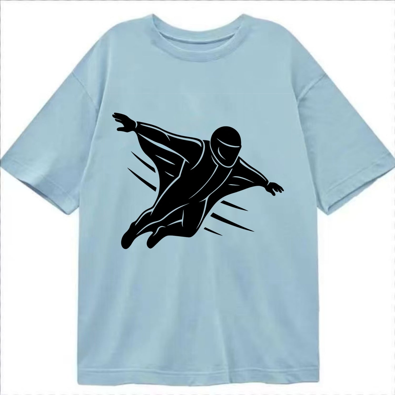 Wingsuit flyer gliding - Classic T-shirt - Light Blue