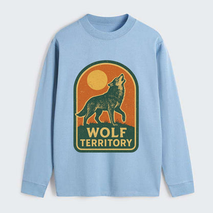 Wolf Territory Marking  - Classic Long Sleeve Shirt - Light Blue