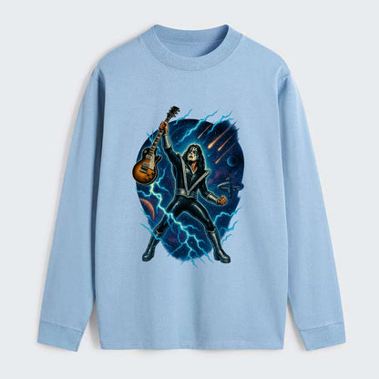 Ace Frehley Cosmic Solo - Classic Long Sleeve Shirt - Light Blue