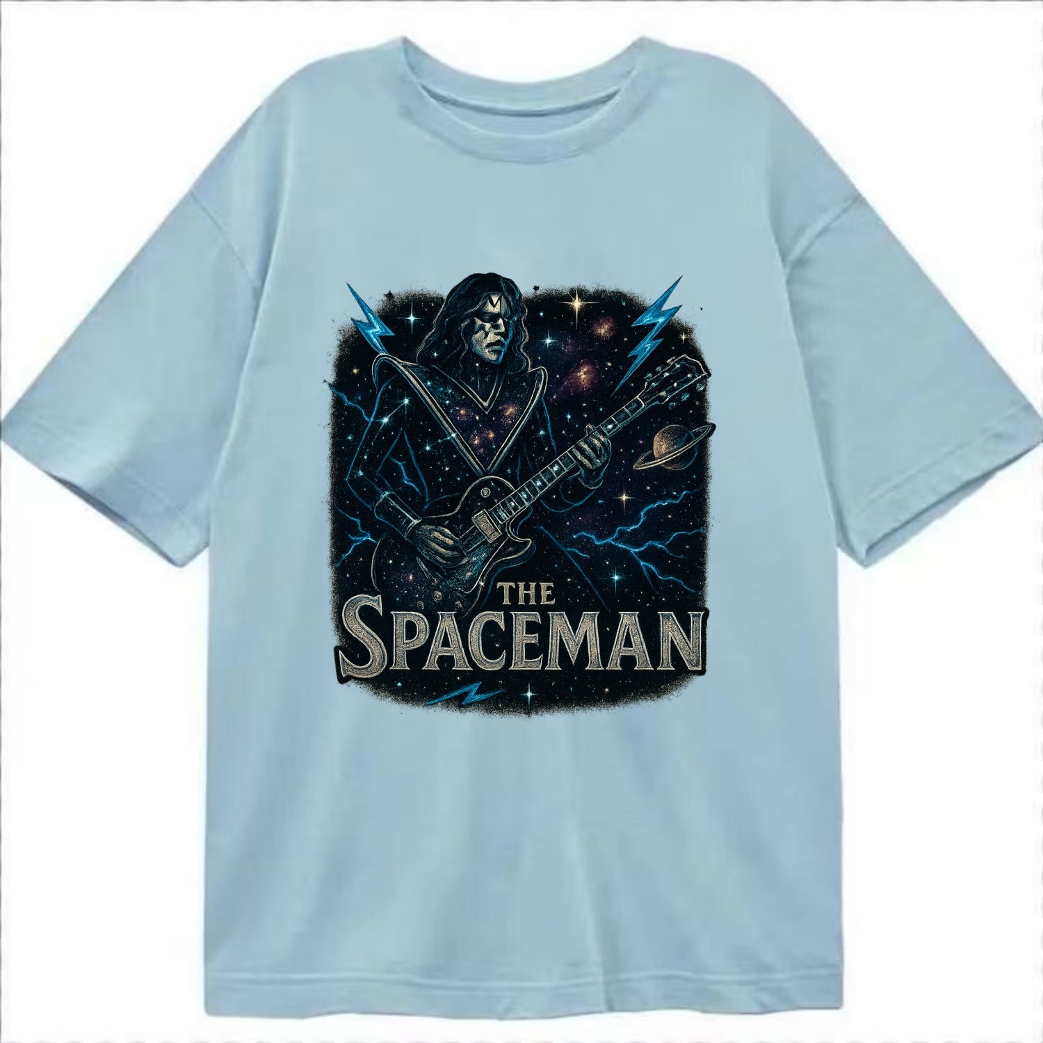 Spaceman Constellation - Classic T-shirt - Light Blue