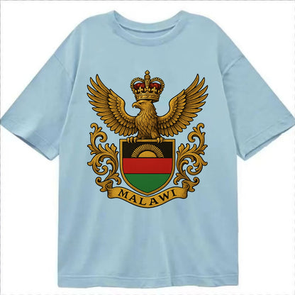 Malawi Royal Logo  - Classic T-shirt - Light Blue