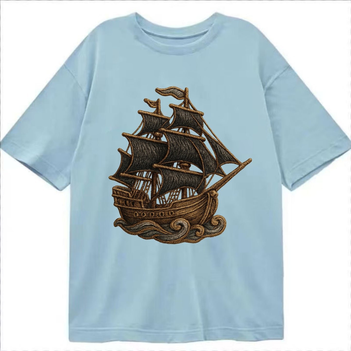 Pirate Ship  - Classic T-shirt - Light Blue