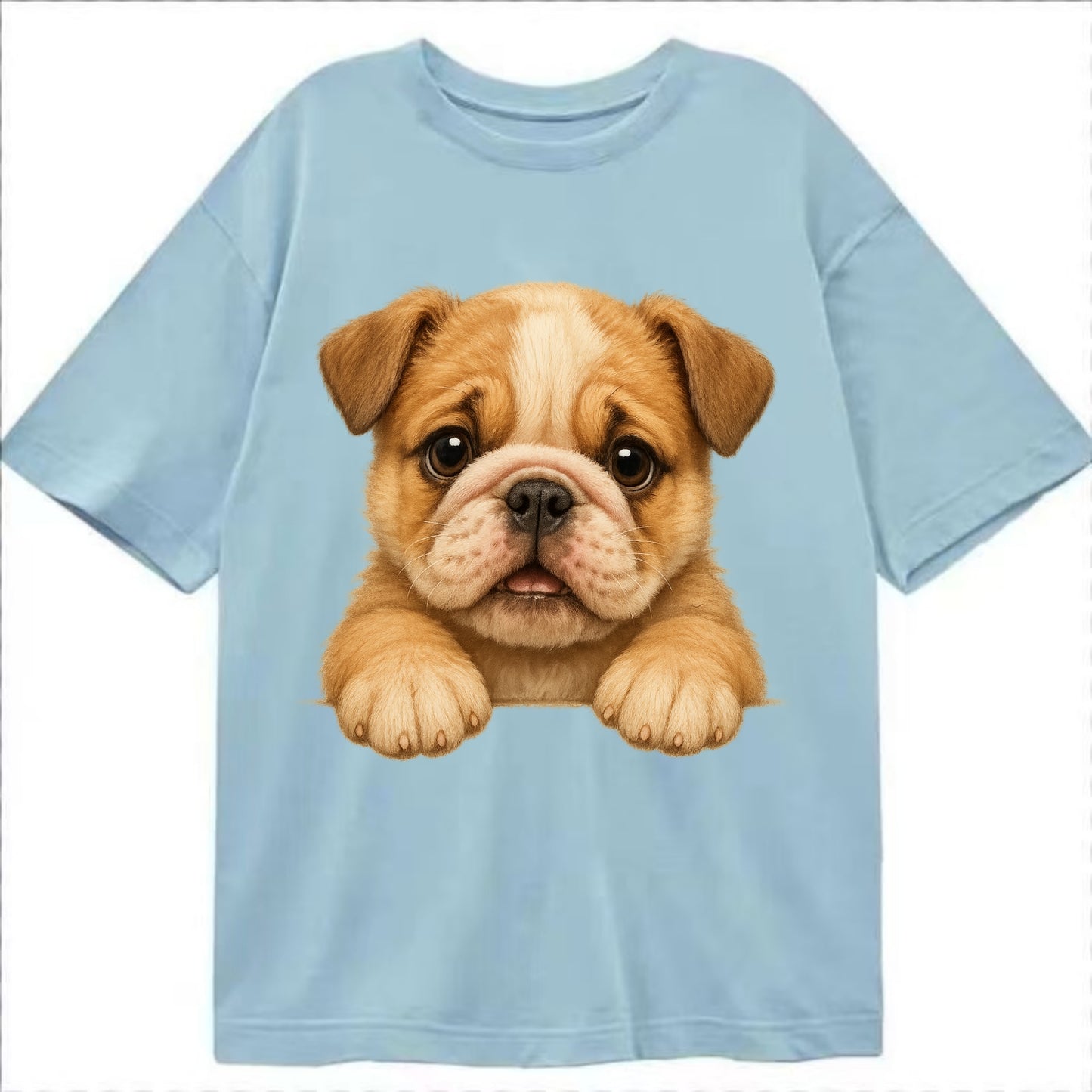 Bulldog  - Classic T-shirt - Light Blue