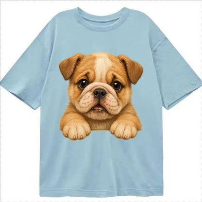 Bulldog  - Classic T-shirt - Light Blue