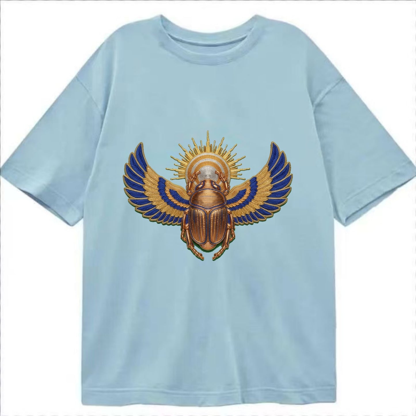 Winged Scarab - Classic T-shirt - Light Blue