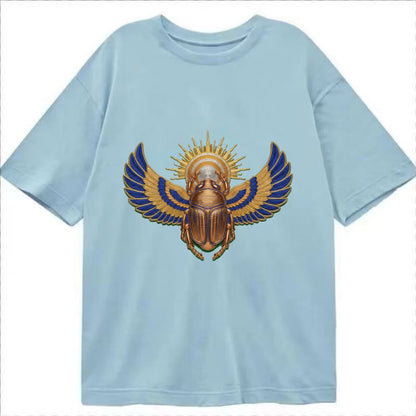 Winged Scarab - Classic T-shirt - Light Blue