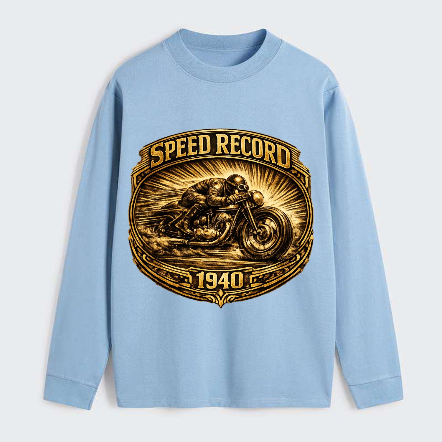 Speed Record Racer - Classic Long Sleeve Shirt - Light Blue