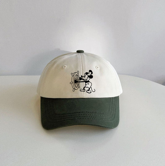 ミッキーマウス キッズ カラーブロック ベースボールキャップ