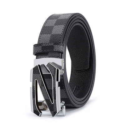 Men's Automatic Leather Belt: Business & Casual
