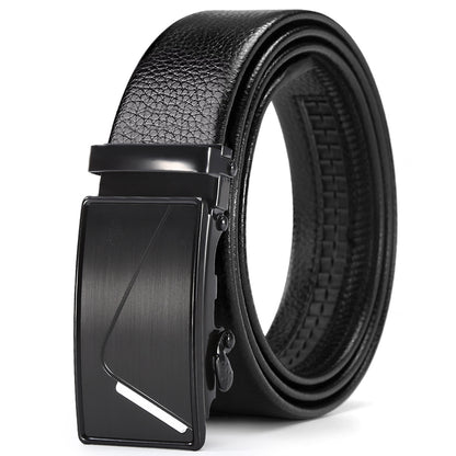 Men's Automatic Leather Belt: Business & Casual Style