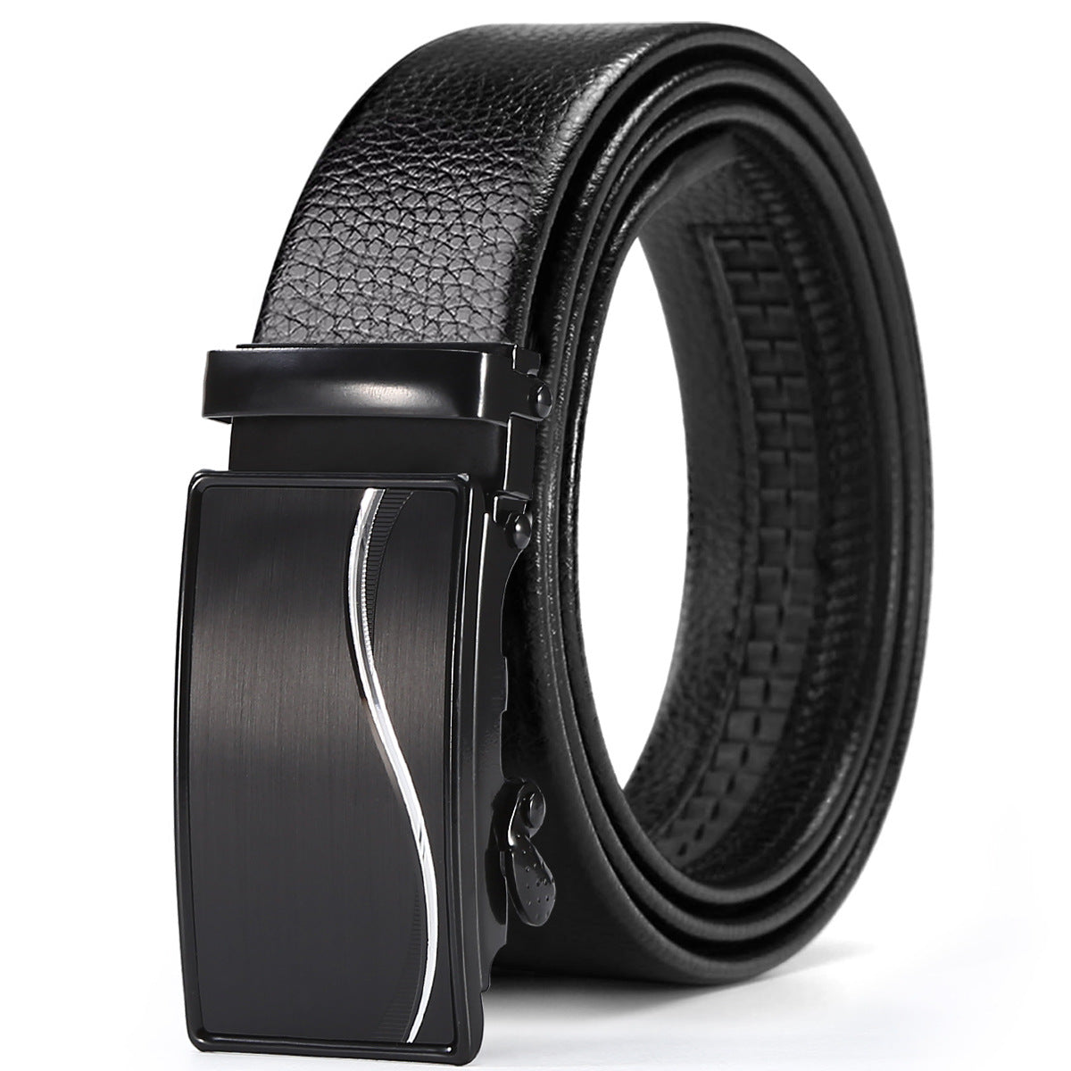 Men's Automatic Leather Belt: Business & Casual Style