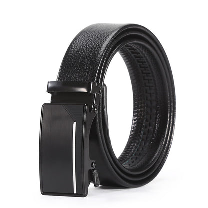 Men's Automatic Leather Belt: Business & Casual Style