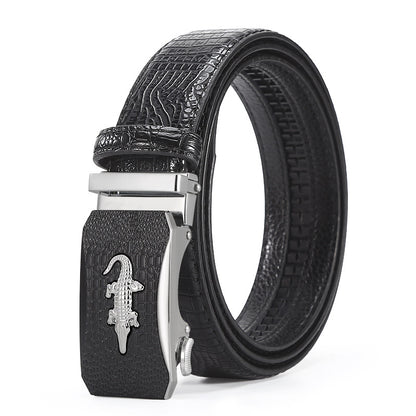 Men's Crocodile Automatic Buckle Belt