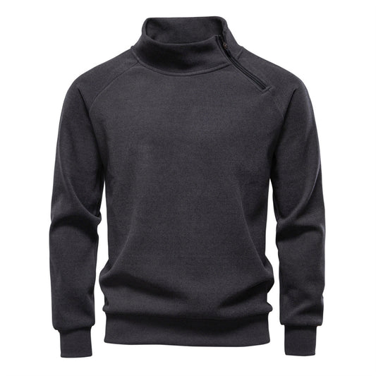 Men's Fleece-Lined Asymmetrical Zip Jacket