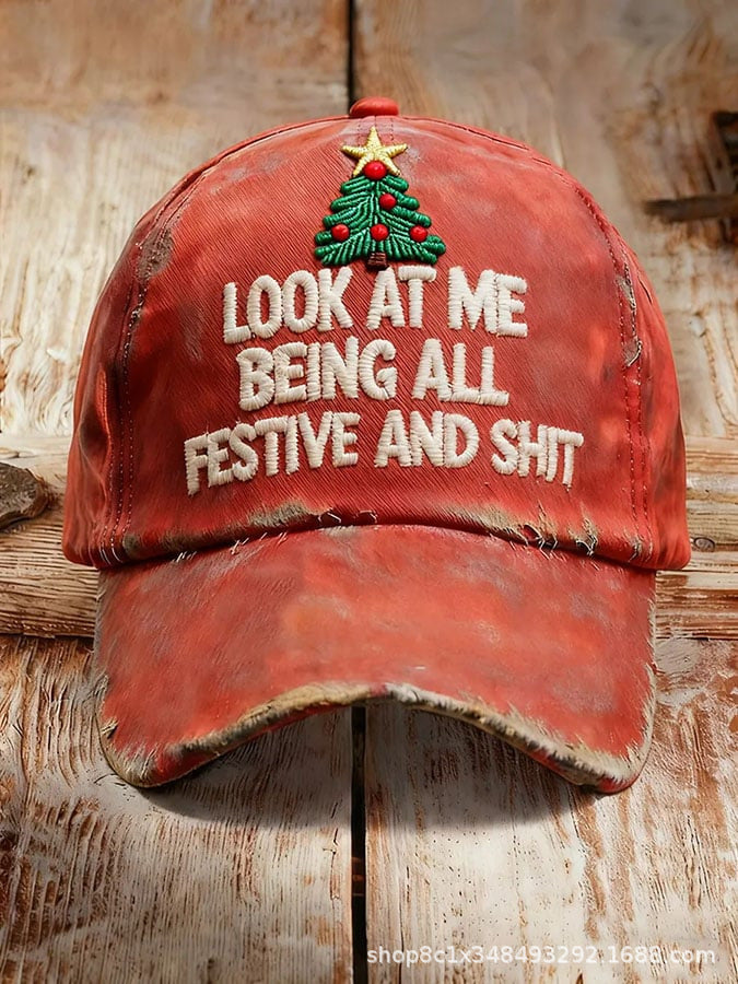 Men's Festive Digital Print Baseball Cap