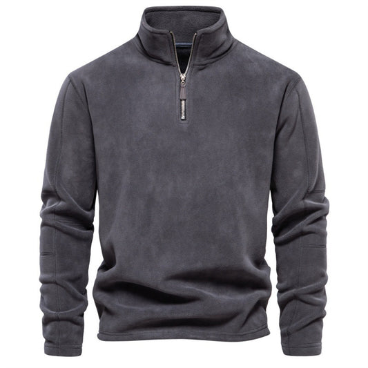 Men's Fleece Half-Zip Pullover: Warm & Stylish