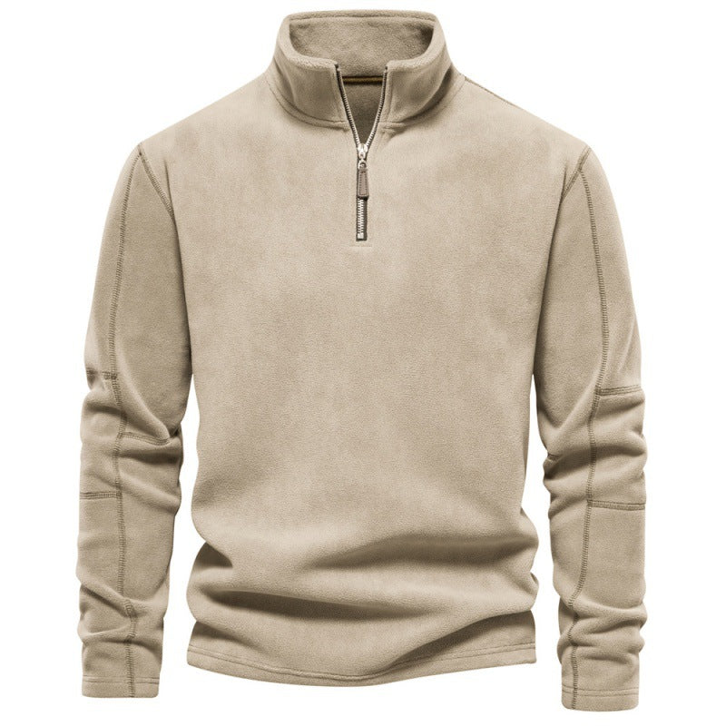 Men's Fleece Half-Zip Pullover: Warm & Stylish