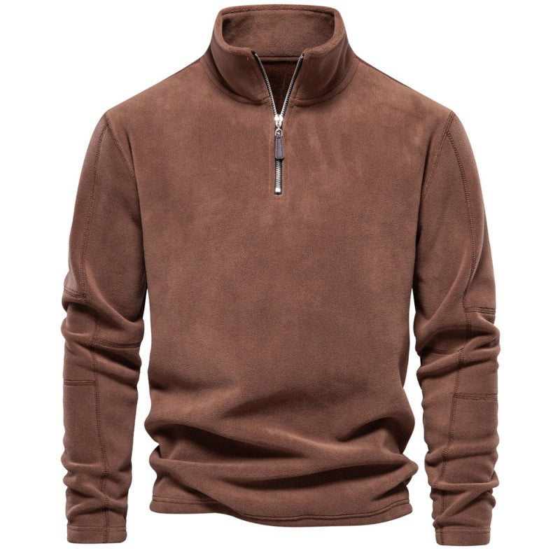 Men's Fleece Half-Zip Pullover: Warm & Stylish