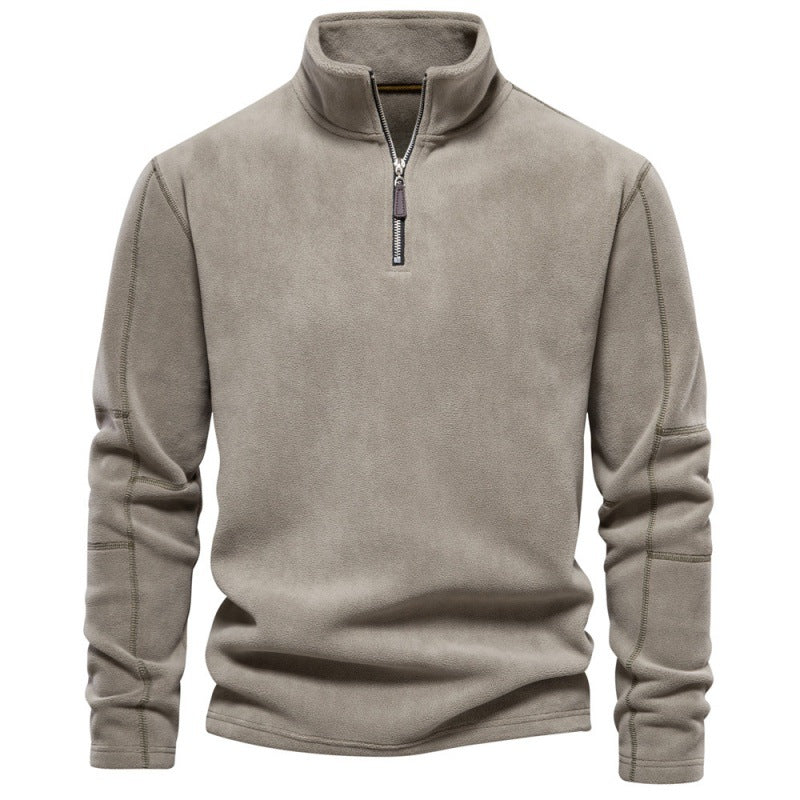 Men's Fleece Half-Zip Pullover: Warm & Stylish
