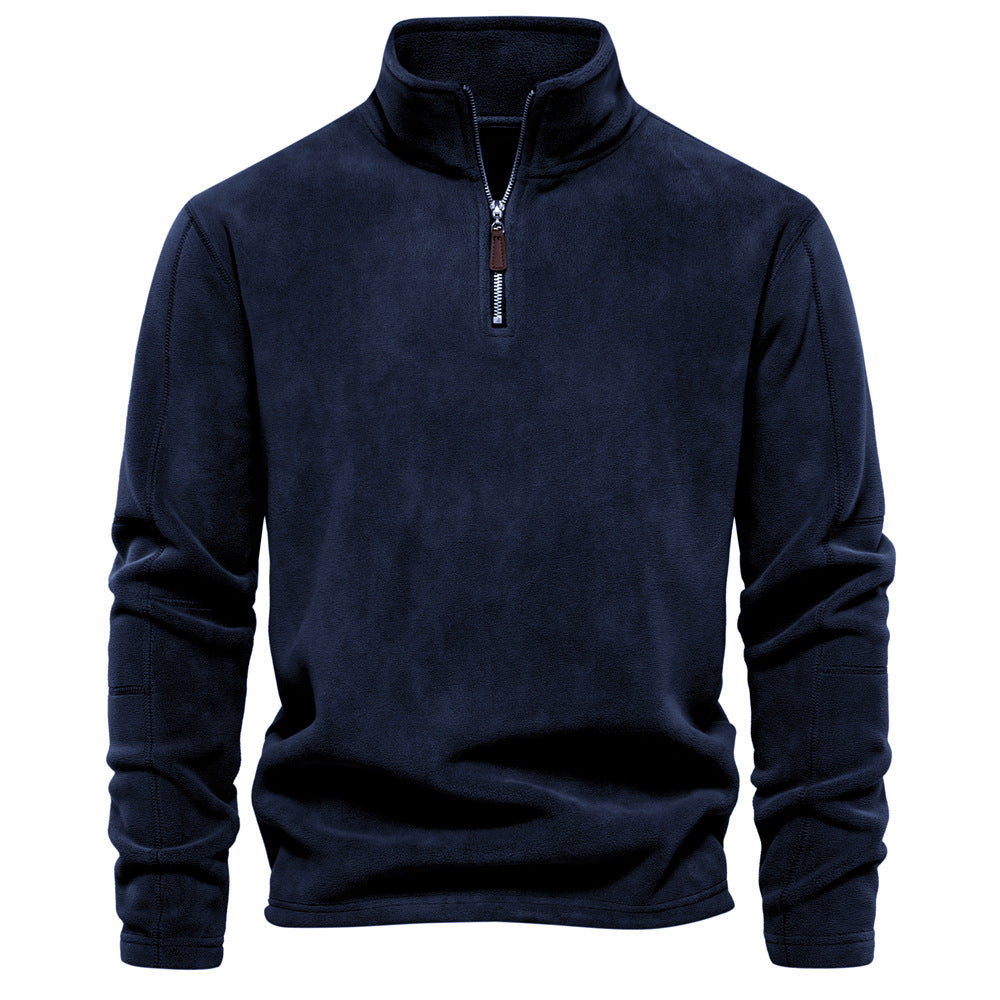 Men's Fleece Half-Zip Pullover: Warm & Stylish