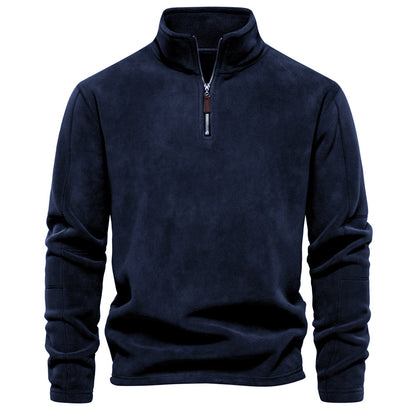 Men's Fleece Half-Zip Pullover: Warm & Stylish