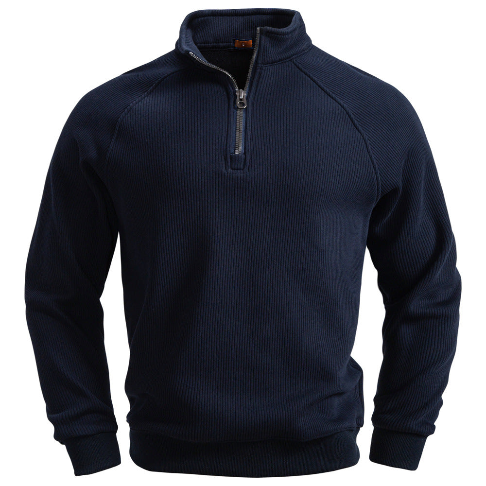 Men's Fleece-Lined Half-Zip Sweatshirt