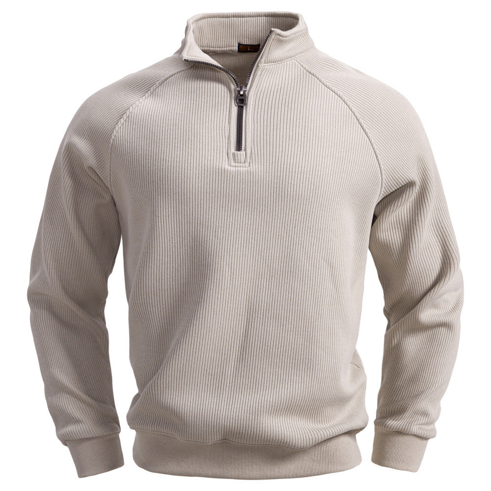 Men's Fleece-Lined Half-Zip Sweatshirt