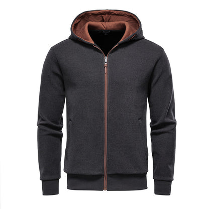 Men's Fleece-Lined Hoodie: Smart & Cozy Business Casual