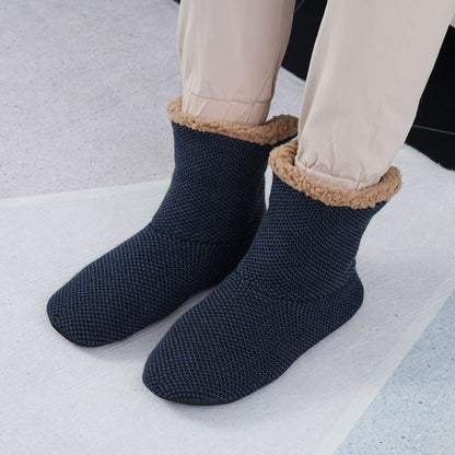 Men's Fleece-Lined Non-Slip Socks: Ultimate Indoor Warmth