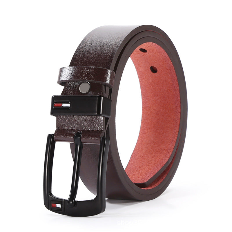Men's Genuine Leather Belt: Alloy Buckle, Smart Casual