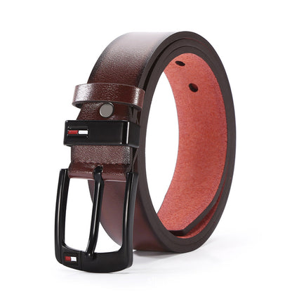 Men's Genuine Leather Belt: Alloy Buckle, Smart Casual