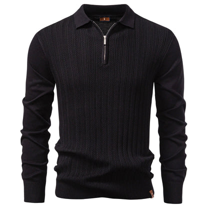 Men's Half-Zip Knit Sweater | Business Casual Comfort