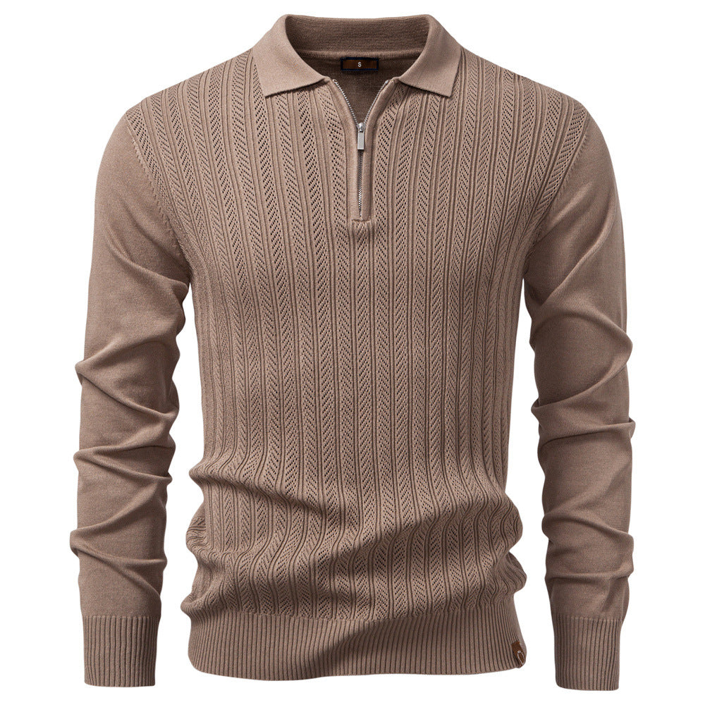 Men's Half-Zip Knit Sweater | Business Casual Comfort