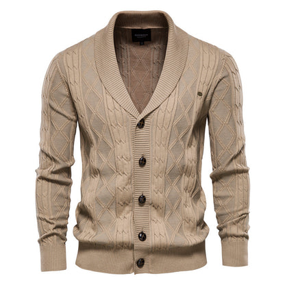 Men's Japanese Style V-Neck Knit Cardigan
