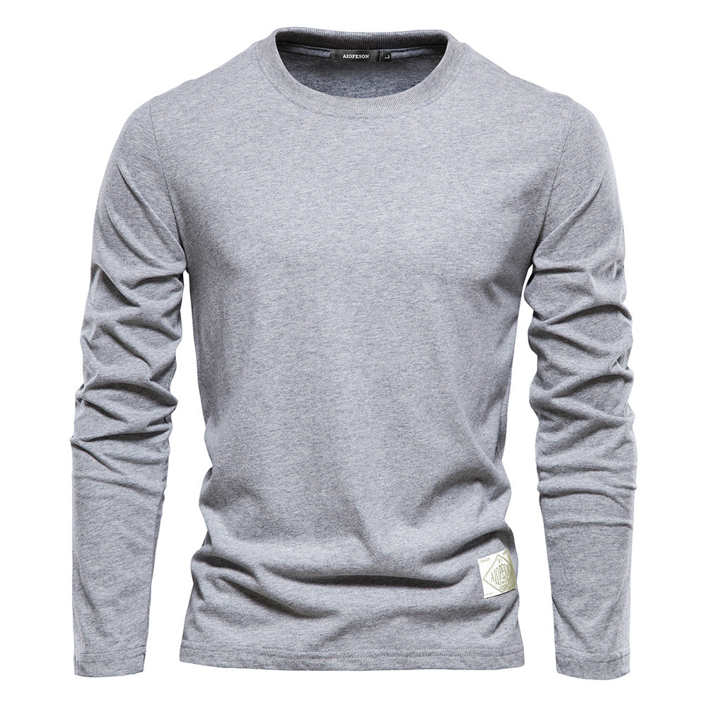 Men's Premium Cotton Long Sleeve Tee